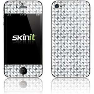  Skinit Houndstooth Gray Vinyl Skin for Apple iPhone 4 / 4S 