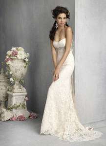 New White/Ivory Lace Wedding Dress Bridal Gown Stock Size 6 8 10 12 14 