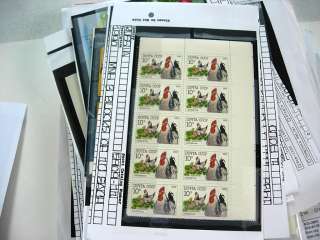  of MINT NH Stamps in large multiples/sheets  