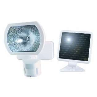    Degree Solar Powered Motion Security Light with Halogen Bulb, White