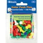 Bazic 206 24 Assorted Color Push Pins  Pack of 24