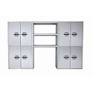    LOK Two Cabinet, Three Shelf Storage System with Doors 