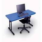 Correll Blow Molded 48 x 24 Desk Height Work Station by Correll