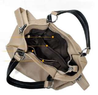 100% Genuine Leather Real Leather Tote Shoulder Bag Purse Hobo Handbag 