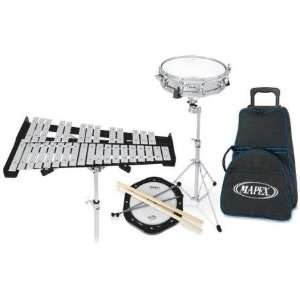   Drum/Bell Percussion Kit With Easy Roll Cart Musical Instruments