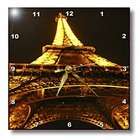 3dRose LLC Vacation Spots   Eiffel Tower   Wall Clocks
