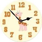 Rikkiknight Pink Giraffe Art 11.4 Wall Clock   Ideal Gift for all 