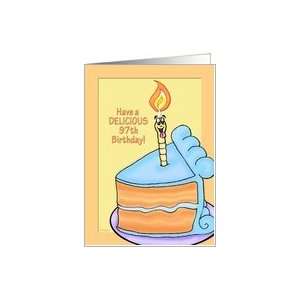 Tasty Cake Humorous 97th Birthday Card Card
