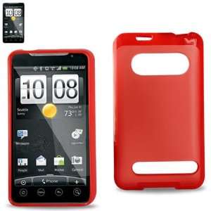  Gummy Case Protector Cover PC+TPU HTC EVO 4G Red PP 