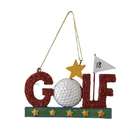 KSA Club Pack of 12 Inscribed Golf Shirt and Ball Christmas Ornaments 