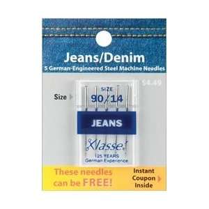  Klasse Jeans/Denim Machine Needles 90/14 5/Pkg A5103 9014 