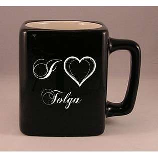 Laser Engraved Coffee Mug with I Love Tolga  SHOPZEUS For the Home 