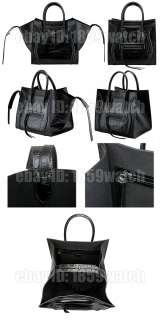Top quality genuine leather Bat tote bag croc embossed woman handbag 