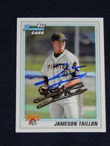 Jameson Taillon signed Bowman Draft Pick Pirates card  