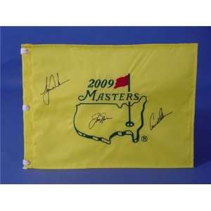   /Hand Signed Golf Masters Pin Flag 