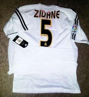 REAL MADRID FRANCE ZIDANE JERSEY MAILLOT PORTE PLAYER ISSUE NO MATCH 