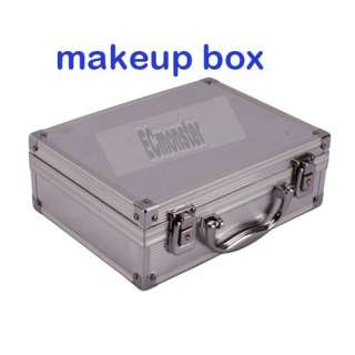 New Aluminum Fashion Mirrored Jewelry Cosmetic Makeup Case Box Silver