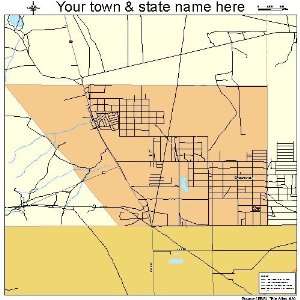  Street & Road Map of Chaparral, New Mexico NM   Printed 