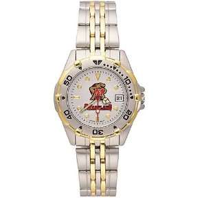  Maryland Terrapins Ladies All Star Watch w/Stainless Steel 