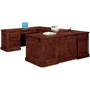 DMI Office Furniture Wood Veneer U Shaped Desk by DMI Office Furniture