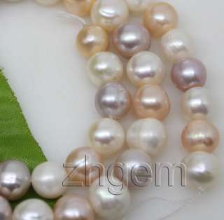 8mm natural white pink lavender pearl loose beads gem 14.5long