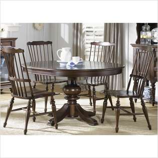 LibertyFurniture River Street Formal Dining Round Table Set in 