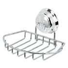Better Living Products Twist n Lock Suction Mount Soap Dish, Chrome