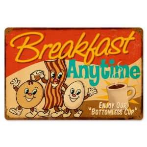  Breakfast Food and Drink Metal Sign   Garage Art Signs 