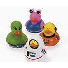   Space Aliens Rubber Ducks Duckies Cupcake Cake Toppers Party Favors