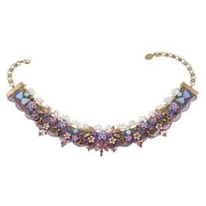 Vintage Inspired Lace Choker Necklace designed by Michal Negrin with 