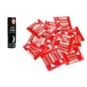   Condoms Lubricated 72 condoms Pjur Eros 30 ml Lube Personal Lubricant
