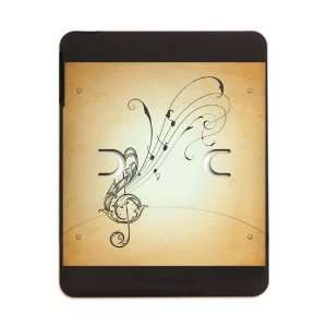   iPad 5 in 1 Case Matte Black Treble Clef Music Notes 