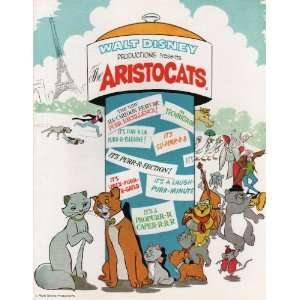  Walt Disneys The Aristocats   Movie Poster Print 