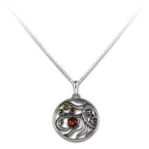  Large Equinox 925 Sterling Silver Cognac & Yellow Amber 