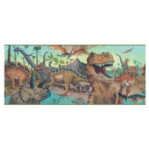  allen + roth Multicolored Dinosaur World Wallpaper Border 