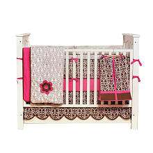 Bacati Damask Pink & Chocolate 10 Piece Crib Bedding Set   Bacati 