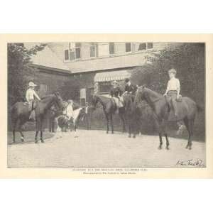  1904 Theodore Roosevelt Family Horseback Sagamore Hill 