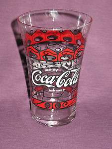 Flared Coca Cola Coke Wide Mouth Collectible Tumbler Glass  