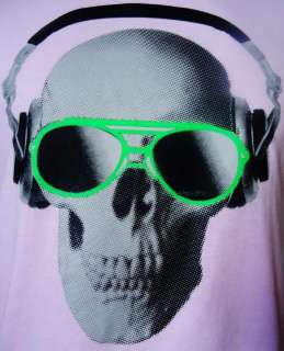 Technics DJ Skull with Headphones DJ T Shirt Sz Medium  