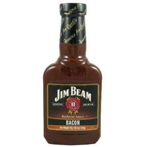 Jim Beam Bacon Flavored Barbecue Sauce  Grocery & Gourmet 