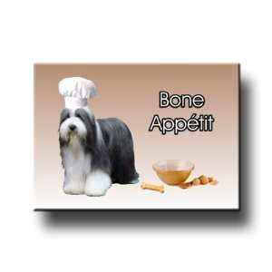  Bearded Collie Bone Appetit Chef Fridge Magnet Everything 