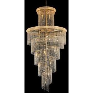  1800SR48G/RC chandelier from Spiral collection