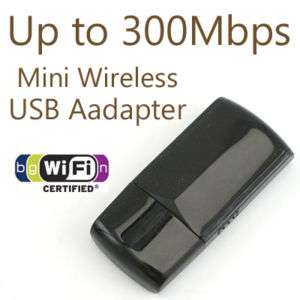 Mini 300Mbps Wireless N/G USB 2.0 WiFi Network Adapter  