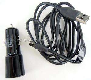 Original OEM HTC MyTouch 3G Premium USB Sync Data Cable+Car Charger 