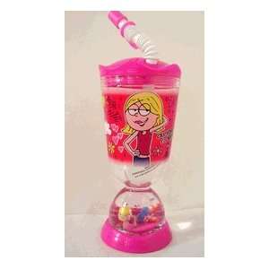 Disney Channel Lizzie Mcguire Sipping Bottle Cup with Snowglobe  Toys 