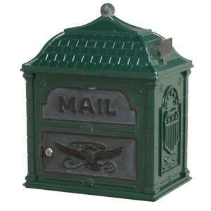  Gaines Mailboxes Forest Green with Verde Brass Classic Mailbox 