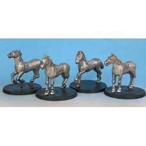  Old West Miniatures Horses Toys & Games