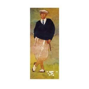 Vintage Male Golfer   Forbes 34x17 