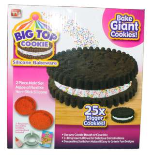 Big Top Cookie Silicone Bakeware Mold Set As Seen On TV  
