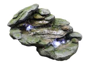 Rock Stone LED Outdoor Water Fountain  